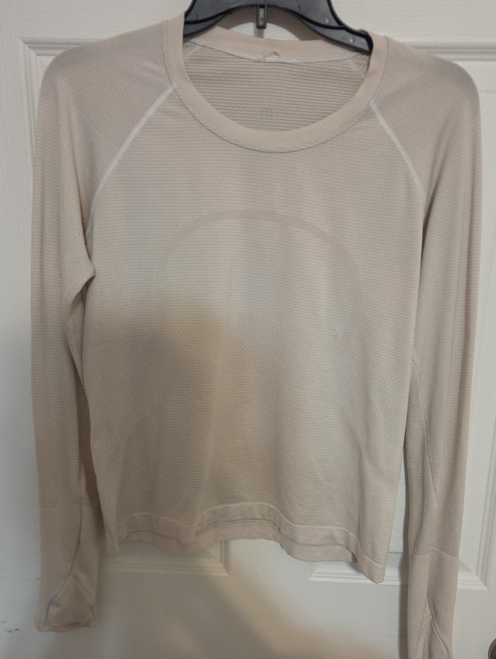 lululemon athletica Light Beige Long-Sleeve Tee